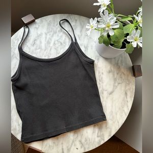 Brandy Melville / John Galt charcoal grey tank top